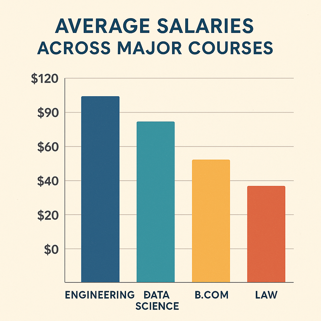 Average Salaries Across Major Courses